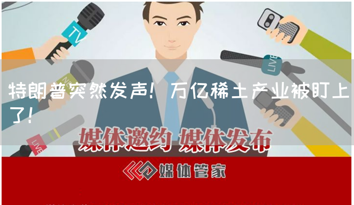 特朗普突然发声！万亿稀土产业被盯上了！(图1)