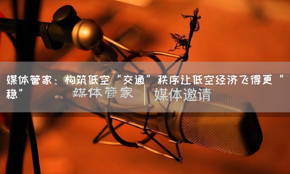 媒体管家：构筑低空“交通”秩序让低空经济飞得更“稳”(图1)