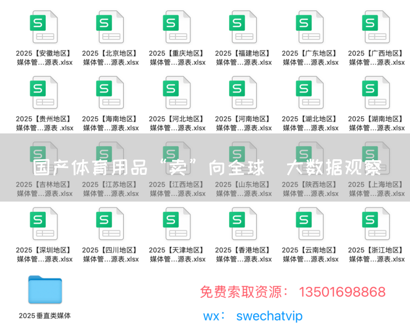 国产体育用品“卖”向全球（大数据观察）(图1)